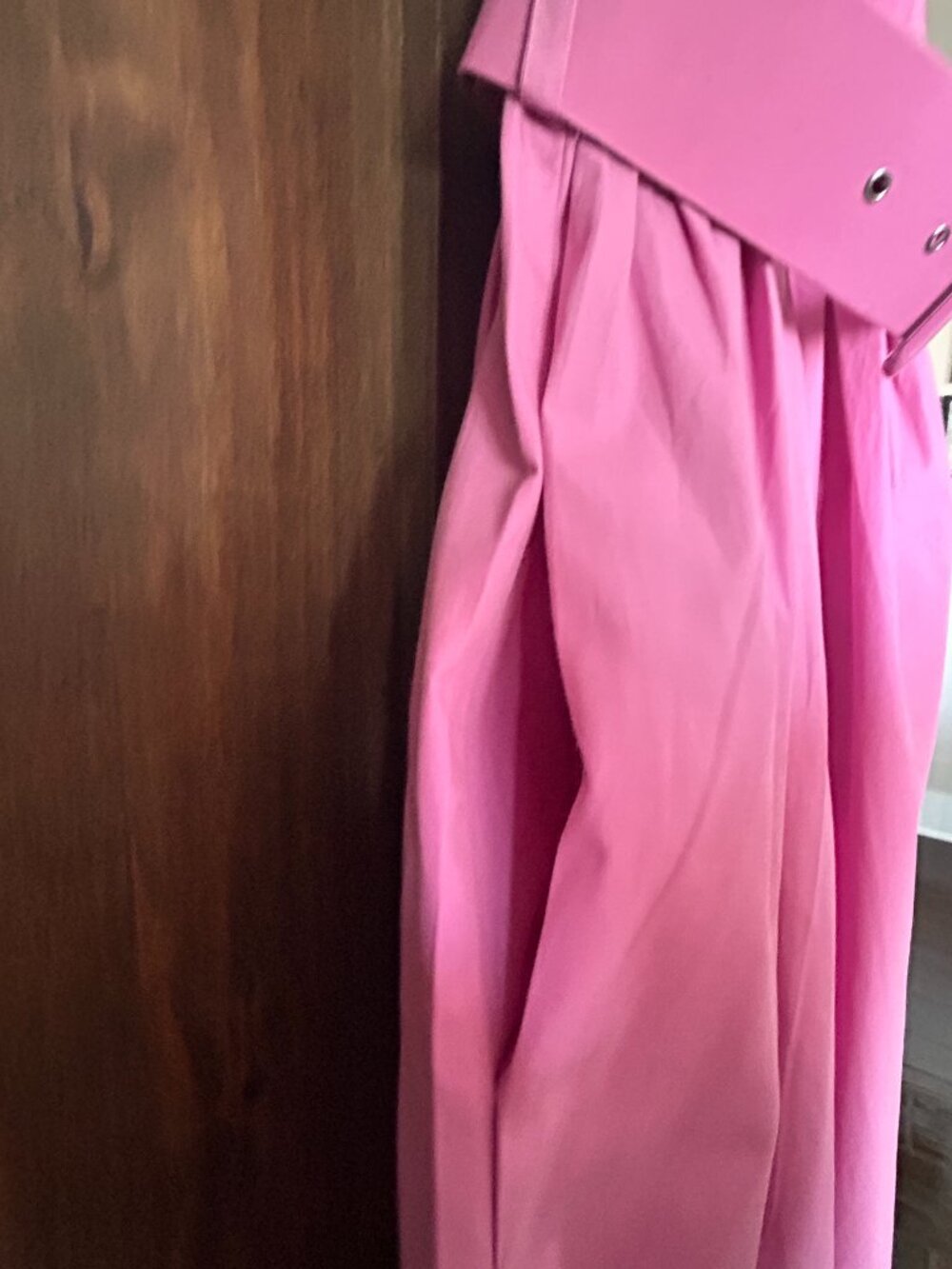 Zara Pink Belted Midi Dress - Picture 12 of 14
